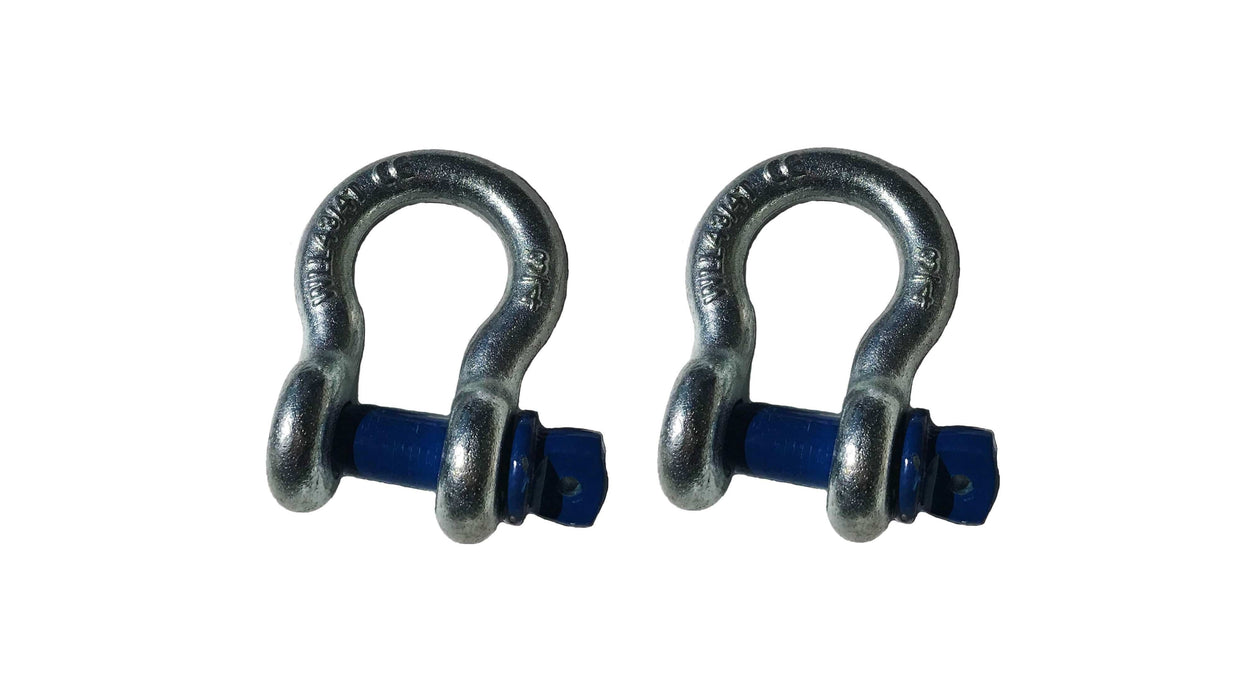 Tulga Fifth Wheel Co 3/4 D-Ring Shackle 2 PACK Rugged 4.75 Ton (9,500 Lbs) Capacity - Heavy Duty for Vehicle Recovery, Jeeps and Trucks