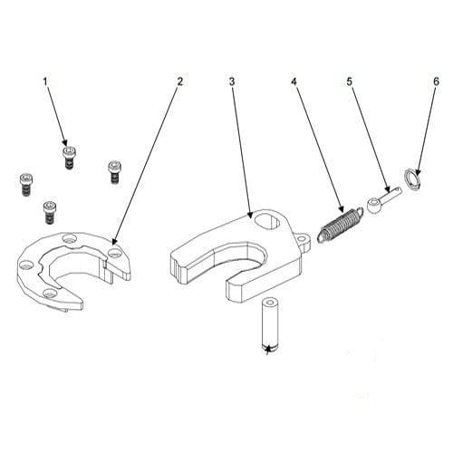 T4000-01 Minor Fifth Wheel Hitch Plate Rebuild Repair Kit for T25, Jost JSK 37 Series, JSK37USL, jsk37fsl