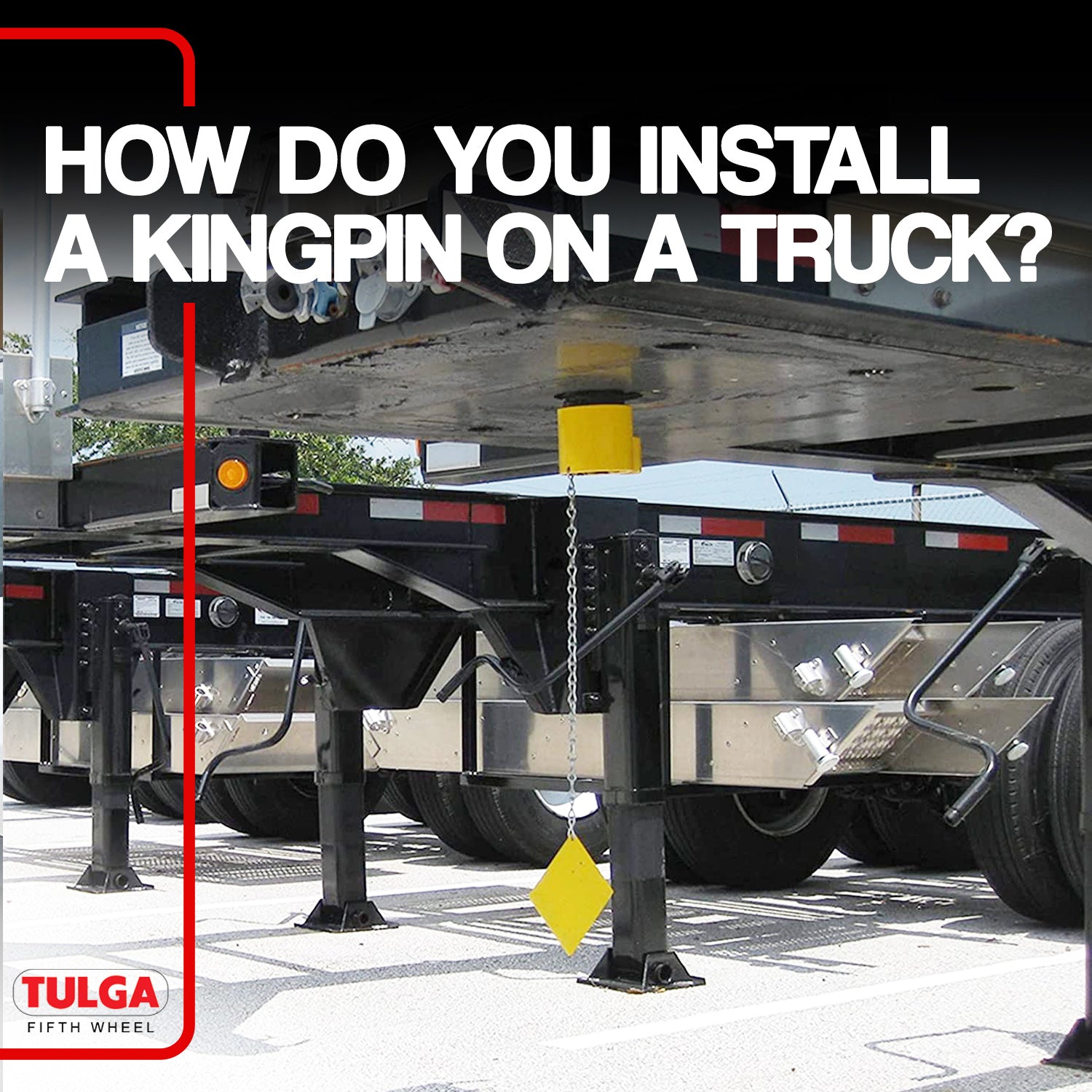 How do you install a kingpin on a truck?