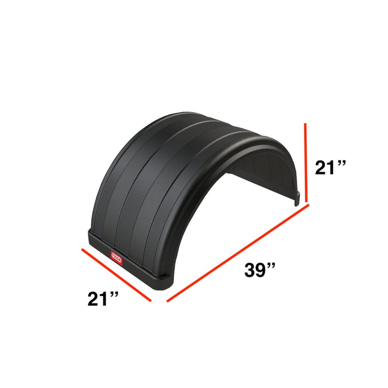 Truck Tire Fenders Polymer  21x39x21 inches for Dodge, Ford, GMC/Chevy Chassis Trucks Trailers