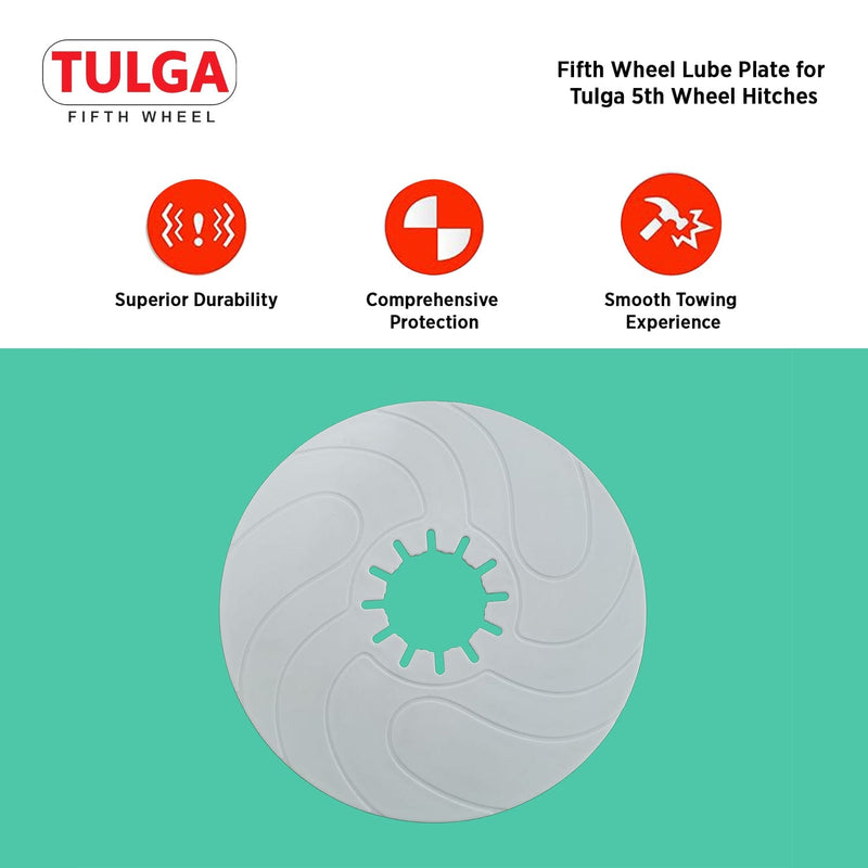 Fifth Wheel Hitch Lube Plate for Tulga 5th wheel hitches