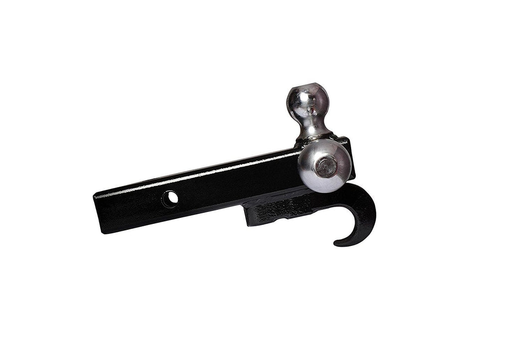 Three Tri 3 Ball Hitch with Hook for 2" Hitch Trailer Receivers Mounts 3 Point Tractor Adapters Trucks Jeep With 1 7/8 2" 2 5/16 Towing Ball