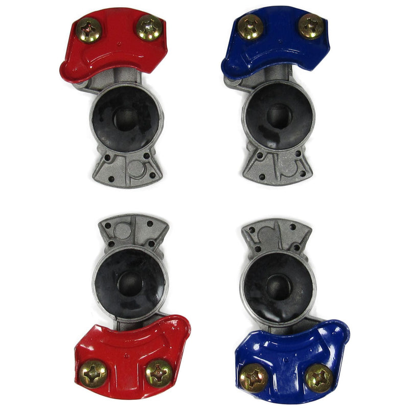 Aluminum Glad Hands 2 Red Emergency 2 Blue Service Handshake Truck Semi Trailer Air Couplings