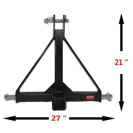 3 point to 2 inch hitch adapter, tractor attachment
