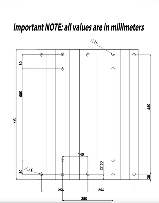 100 MM Heavy Duty Brackets to Increase Height for T10 Fifth Wheel Hitch for Pickup Trucks