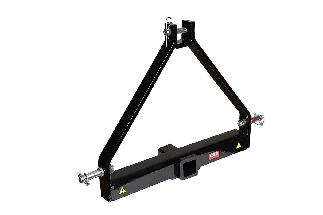 Tulga Fifth Wheel Co 3 Point Trailer Hitch 2" Receiver Adapter Drawbar Hitch Mounts Cat 1 Tractor Kubota Subtractors