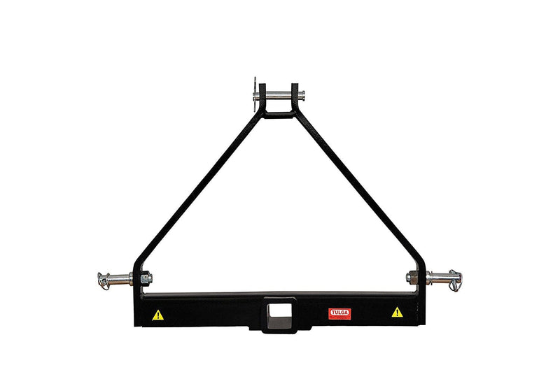 Tulga Fifth Wheel Co 3 Point Trailer Hitch 2" Receiver Adapter Drawbar Hitch Mounts Cat 1 Tractor Kubota Subtractors
