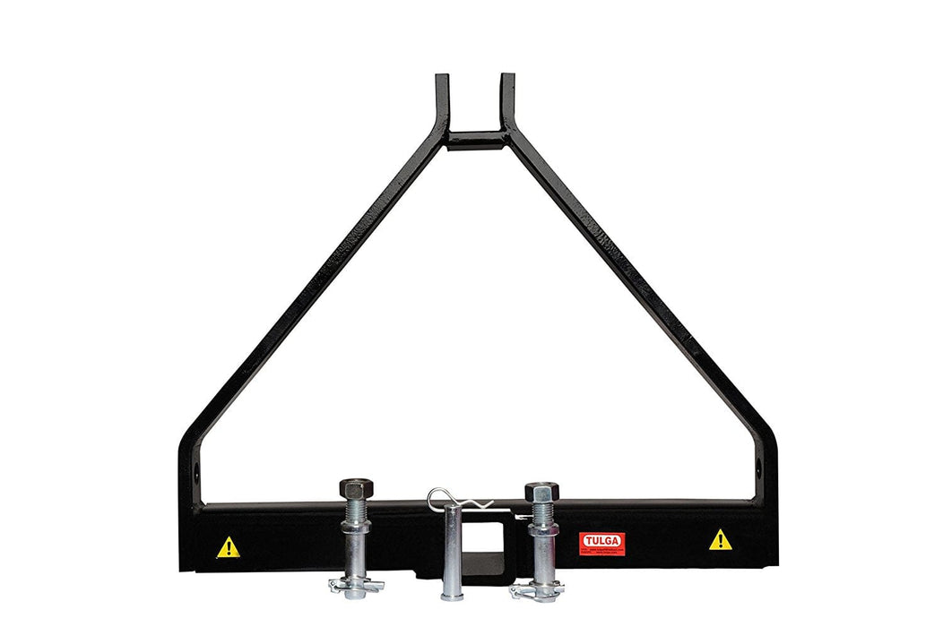 Tulga Fifth Wheel Co 3 Point Trailer Hitch 2" Receiver Adapter Drawbar Hitch Mounts Cat 1 Tractor Kubota Subtractors