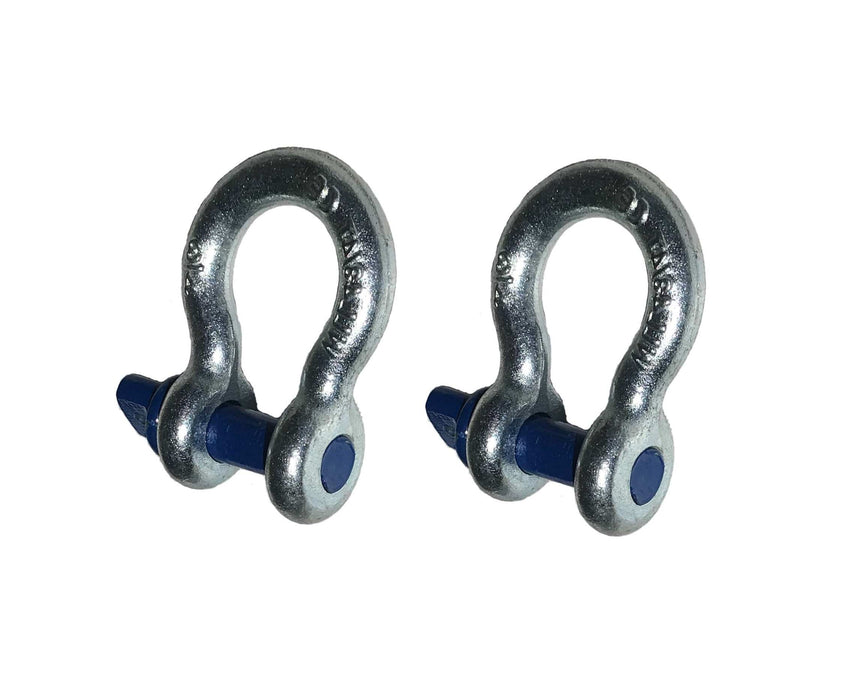 Tulga Fifth Wheel Co 3/4 D-Ring Shackle 2 PACK Rugged 4.75 Ton (9,500 Lbs) Capacity - Heavy Duty for Vehicle Recovery, Jeeps and Trucks